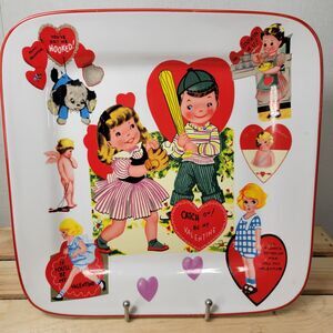 Rosanna Studio Valentine Plate / Platter Classic Children Approx 10.5" X 10.5"